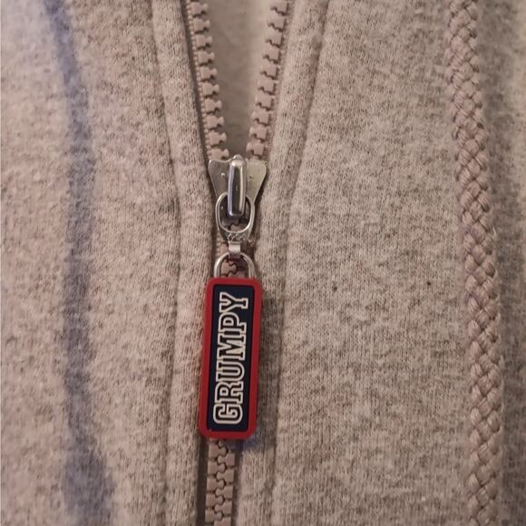 EUC Disney Store XL Grumpy Gray Zip Up Hoodie - Picture 3 of 8